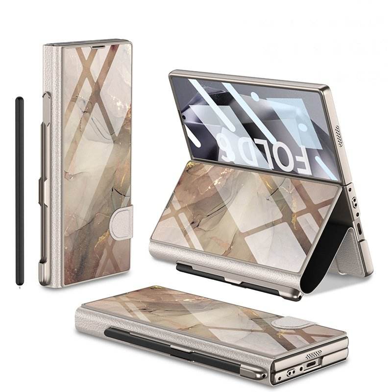 Galaxy Z Fold Series Premium Marble Pattern Case