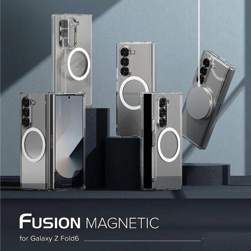 Galaxy Z Fold6 Anti-Knock TPU Transparent MagSafe Case