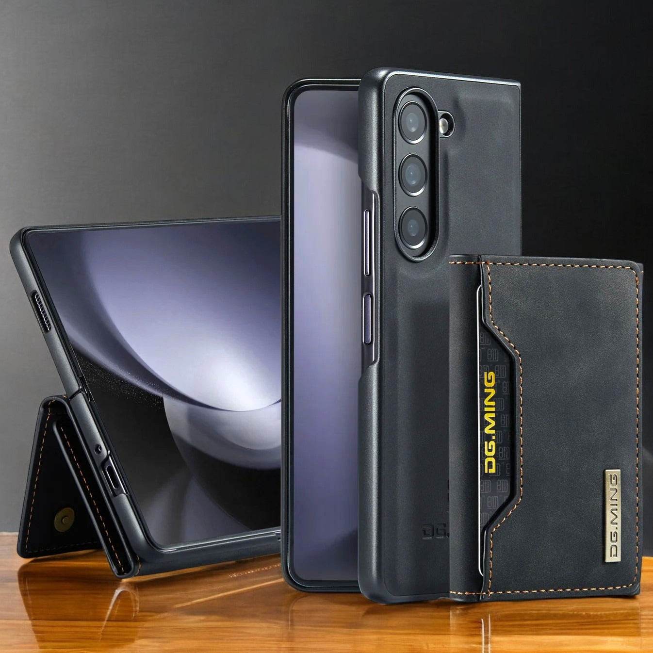 Galaxy Z Fold Series Versatile Magnetic Leather Wallet Case